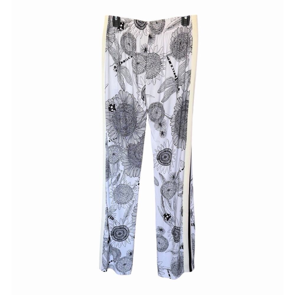 Norma Kamali Odonata Offset Stripe Boyfriend Sweatpants Side Stripe XXS/28 NWT - Picture 4 of 13